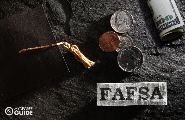 captura de pantalla del sitio web de FAFSA
